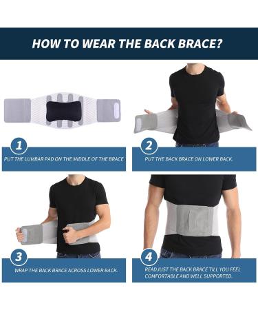 Adjustable Inflatable Back Bandage with Lumbar Support Pain Relief for Herniated Disc & Sciatica | Medium Size (33-37) - Buy Online on GoSupps.com