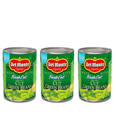 Del Monte Blue Lake Cut Green Beans 14.5 Oz. (3 Pack) - Natural Sea Salt for a Healthy Twist - Buy Online on GoSupps.com