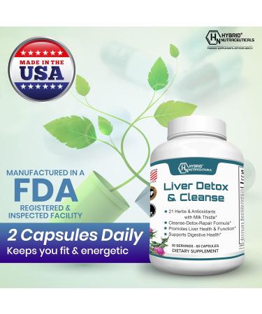 Buy Hybrid Nutraceuticals Liver Cleanse Detox & Repair | Milk Thistle Artichoke Extract & Dandelion Root - Global Shipping Available - Buy Online on GoSupps.com