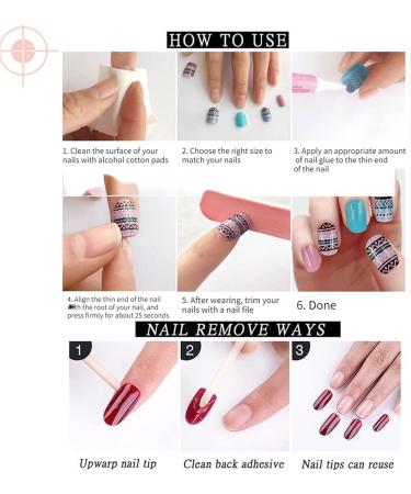 Short French Fake Nails - 24 PCS Lilac Daisy Design with Glue | Acrylic Full Cover Tips for Women and Girls - Buy Online on GoSupps.com