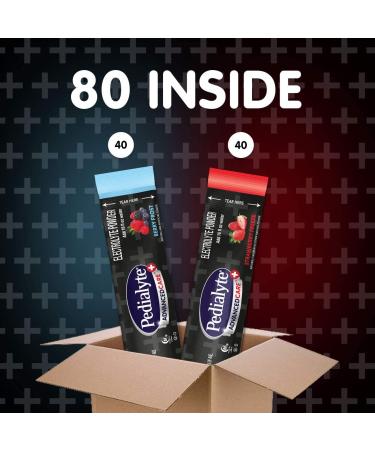 Pedialyte Multi Pack Electrolyte Powder - 80 Count Hydration Drink Mix - Buy Online on GoSupps.com