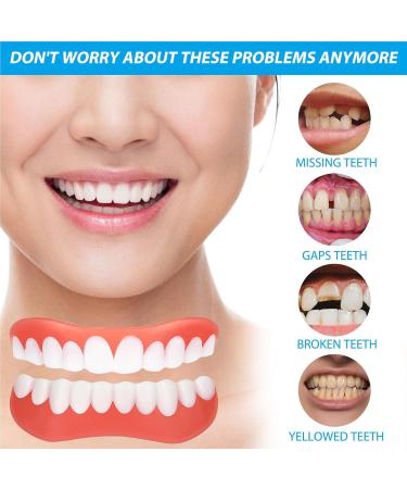 Wttfc snapon dentures Veneers Clickin veneers dentures Instant veneers Clipin veneers cosmetic teeth whitening for men and women regain a confident smile - Buy Online on GoSupps.com