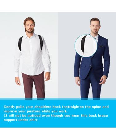 Adjustable Posture Corrector for Women & Men - Breathable Upper Back Support Brace for Scoliosis & Pain Relief - Buy Online on GoSupps.com
