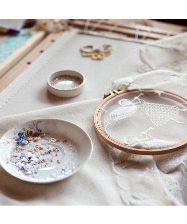 Caydo 4-Piece Beech Wood Embroidery Hoops Set - 3 to 9 Inch Cross Stitch Rings for Needlework, Art Craft, and Sewing - Buy Online on GoSupps.com