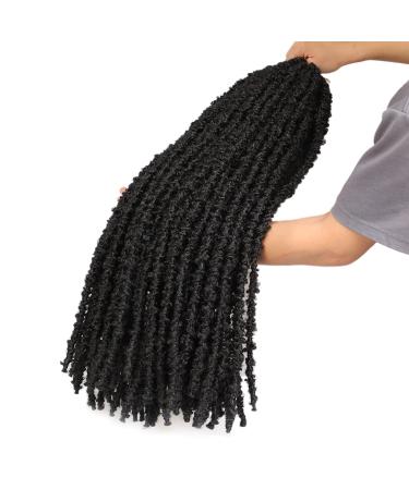 30 Inch Butterfly Locs Crochet Hair 6 Pack 1B - Long Distressed Faux Braids for Goddess Locs Extensions - Buy Online on GoSupps.com