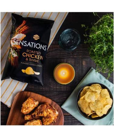 4X Walkers Sensations Thai Sweet Chilli Crisps & 2X Sensations Roast Chicken & Thyme Thick Cut Premium Potato Crisps Sharing Bag (Total: 6x150g) Boxed Treatz - Buy Online on GoSupps.com