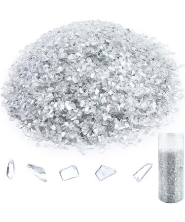 2.2lb Reflective White Glass Gravel Pebbles for Resin Art, Aquariums & Gardens - Buy Online on GoSupps.com