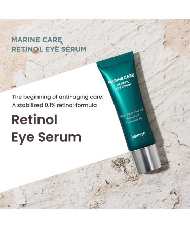 Heimish Marine Care Retinol Eye Serum 30ml - Dark Circles Care | Skin Barrier Strengthening | Korean Skincare - Buy Online on GoSupps.com