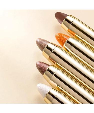 Eye Shadow High Gloss Pearlescent Double Head Eye Shadow Stick Eye Shadow Eyeshadow Stick Pencil Brightener Baked Foundation (E One Size) 1 count (Pack of 1) E - Buy Online on GoSupps.com