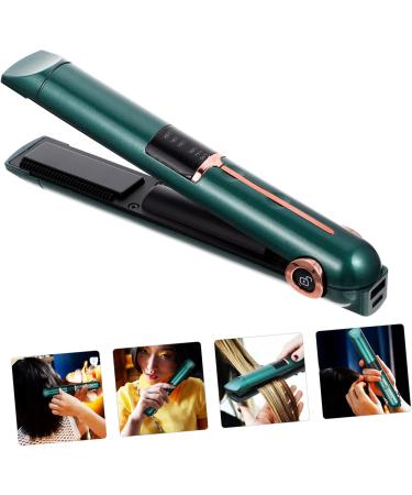OHPHCALL Curling Iron Hair Shaping Tool Hair Styling Tools Hair Straightener Travel Size Abs Green 21X4X3.5CM Green - Buy Online on GoSupps.com