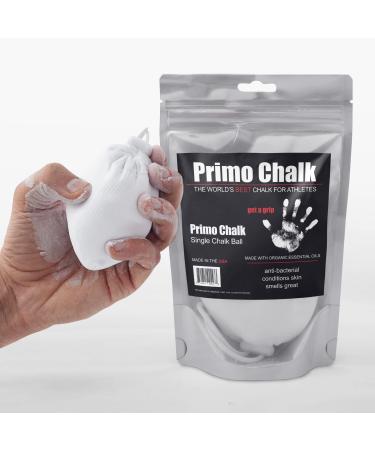 Primo Chalk - Refillable Chalk Ball - Fewer Applications Needed for Improved Focus on Weightlifting, Gymnastics, Rock Climbing, Gym