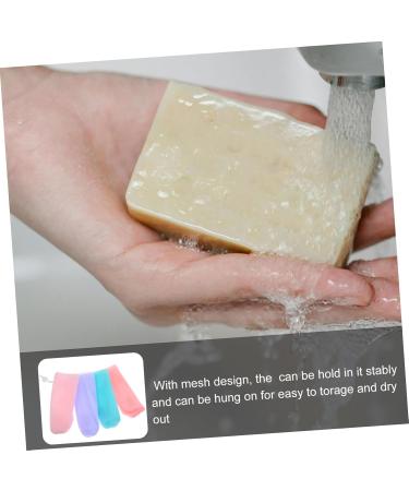 WOONEKY 8pcs Soap Foaming Net Soap Bags Foaming Bath Pouch Convenient Soap Bag Soap Pouch Spa Exfoliator Pe - Buy Online on GoSupps.com