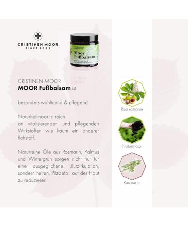 Cristinenmoor Moor Foot Balm - Daily Care for Dry Feet Fungal Treatment & Odor Control | Natural Foot Cream - Buy Online on GoSupps.com