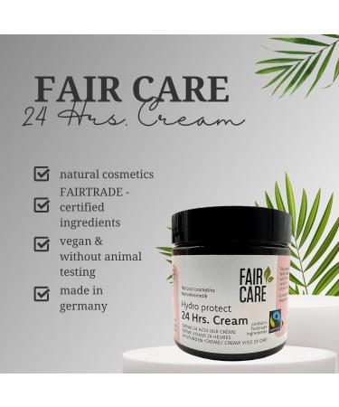 FAIRTRADE 24h Face Cream 3.38 Oz | Natural Moisturizer with Apricot Olive & Grape | Nourishing & Suitable for All Skin Types - Buy Online on GoSupps.com