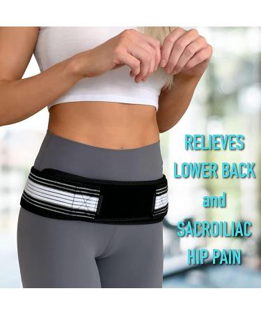 Si Joint Hip Support Belt - Adjustable Anti-Slip Pelvic & Lower Back Pain Relief for Sciatica - Buy Online on GoSupps.com