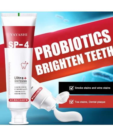 SP-4 Probiotic Toothpaste - Whitening Fresh Breath & Complete Dental Care - 60ml (2 Pack) | Brighten Teeth & Remove Stains - International Shipping - Buy Online on GoSupps.com