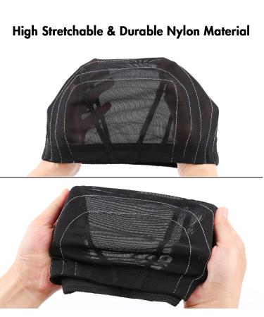 Bella Hair Mesh Dome Wig Cap for Wig Making - Small Black | Stretchable Hairnet with Wide Elastic Band | Ideal for Beginners Sewing 4x4 Lace Closure - Buy Online on GoSupps.com