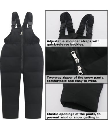 Kids 2-Piece Snowsuit Set | Winter Ski Suit with Hooded Jacket and Bib Pants | Toddler Ultralight Skisuit (18-24 Months) - Buy Online on GoSupps.com