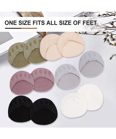 Honeycomb Fabric Forefoot Pads - High Heel Cushion Inserts for Women - 6 Pairs of Soft Foot Pads for Ball of Foot - Reusable Cushions to Prevent Pain and Discomfort - Buy Online on GoSupps.com