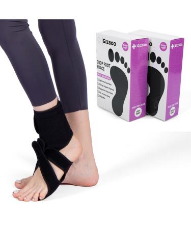 AFO Foot Drop Brace Breathable Adjustable Foot Brace Orthosis for Walking Sleeping Alleviating Drop Foot Instigated by MS Stroke TBI Achilles Tendon Pain Relief for Men and Women (RIght)