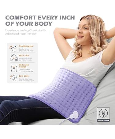 XL Electric Heating Pad for Back Pain Relief - 6 Heat Settings  Auto Off  Moist Heat Options - Machine Washable - Great Christmas Gift - Buy Online on GoSupps.com