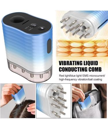 Electric Hair Oil Applicator Precision Oil Dispenser for Scalp and Hair Treatment soft and heated design for better absorption ideal for Blue - Buy Online on GoSupps.com