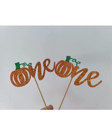 24Pcs Glitter Pumpkin One Cupcake Toppers- Pumpkin Birthday Baby Shower Party Decorations Pumpkin 1st Birthday Cake Decorations Fall 1st Birthday Party Cupcake Picks Pumpkin Cupcake Toppers - Buy Online on GoSupps.com
