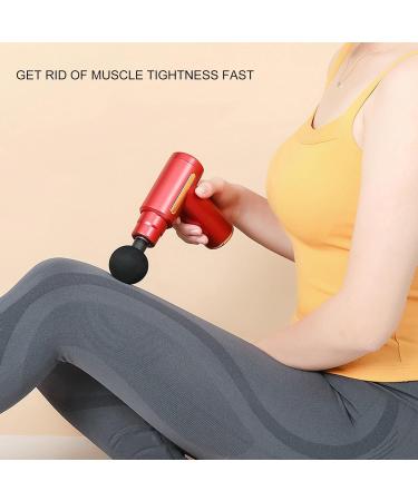 Mini Massage Gun for Deep Tissue Relief | Vibration & Percussion Massage Gun for Athletes | 4 Attachments - Buy Online on GoSupps.com