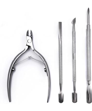 Eico Nail Skin Pliers & Shaver Set - Cuticle Pusher & Nail Cleaner for Perfect Manicure & Pedicure - Best Alternative to Skin Scissors - Buy Online on GoSupps.com