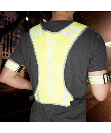 TOURUN Reflective Running Vest Gear with Pocket | Safety Reflective Vest for Night Cycling and Running | For Women, Men, and Kids - Buy Online on GoSupps.com