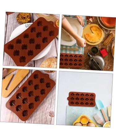 HOMSFOU 6 Pcs Maple Leaf Mold Thanksgiving Fondant Molds Chocolate Thankgiving Cake Mold Fall Candy Ice Jewlery Making Supplies Silicone Baking Mold Fudge Child Chewing Gum Silica Gel - Buy Online on GoSupps.com