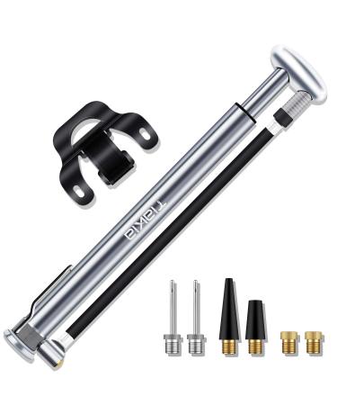 Tiakia Bike Pump, Bicycle Pump Mini High Pressure 210 PSI - Fits Schrader/Presta/Woods Valve Fast Inflat, Compact Light and Fashion Bicycle Tire Pump with Needle/Frame for Road and Mountain Bikes