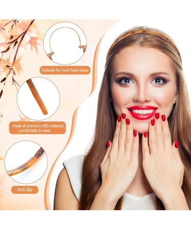 Skinny Plastic Headbands for Women Girls PROUSKY 3 Pieces Plastic Headband With Teeth 3 Color Alice Hair Bands Hair Accessories for Sport Washing Face Light brown Light brwon - Buy Online on GoSupps.com