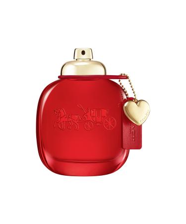 Coach Love Eau de Parfum - Long Lasting Fragrance with notes of Strawberry Red Velvet Rose & Cedarwood - Floral & Fruity - 3.0 fl. oz. 3 Fl Oz (Pack of 1)