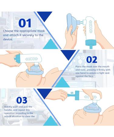 Choking Rescue Device - Portable Airway Suction First Aid Kit for Kids & Adults | Anti-Choking Blue Device - Buy Online on GoSupps.com