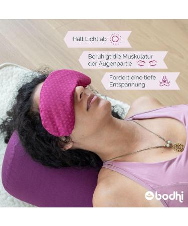 Bodhi Soft Cotton Eye Cushion | Organic Linseed & Lavender | Vegan Eye Mask for Yoga Relaxation & Meditation | Multiple Designs Available - Buy Online on GoSupps.com