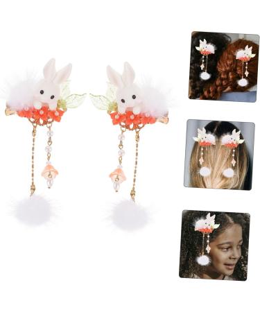 jojofuny 1 Pair Bunny Hairpin Alligator Hair Clips Sparkly Hair Accessories Kids Hairpins Hanfu Hair Ornaments Hair Barrettes Kids Hair Accessories Chinese Style Plush China Child - Buy Online on GoSupps.com