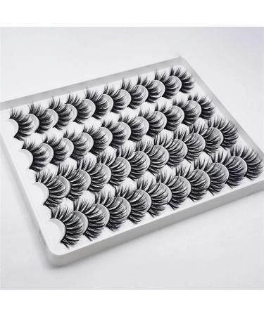 Gladystore false eyelashes 3D false eyelashes reusable long thick eyelashes to extend the make-up eyelashes artificial eyelashes fake lashes magnetic lashes magnet eyelash | 20 couples