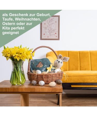 Personalized Wolimbo Hooded Towel for Babies & Children - Aqua-Petrol - Custom Name & Motif - 80x80 cm - Blue & Light Blue - Buy Online on GoSupps.com