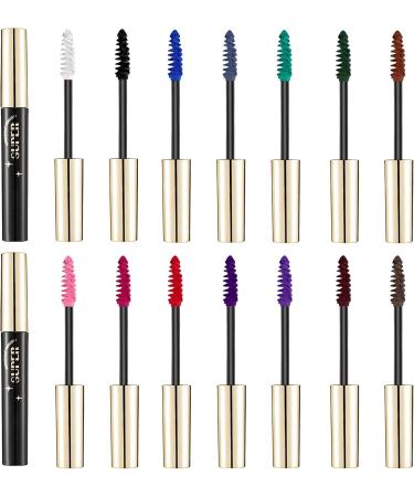 Pink Red Thrive Volume Liquid Mascara-3Pcs Pink Red Waterproof Smudge-proof Colored Mascara for Eyelashes Hypoallergenic Fast Dry Lashes Cosplay Party Stage Use Women Girl Makeup Gift-05#+06#+07# - Buy Online on GoSupps.com