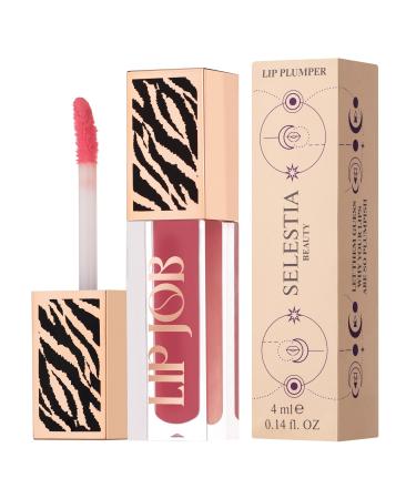 Lip Plumper Gloss Lip Job - Plumping Lip Gloss with Glossy Finish - Lip Pump Gloss with Hydrating & Smoothing Formula - 0.14 Fl Oz (Bloomgasm)