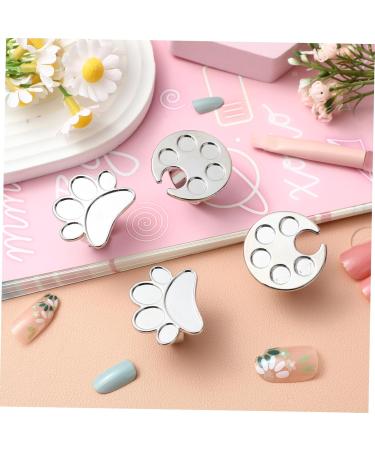 4 pi ces Palette de M lange Vernis Ongles Inoxydable Supports Anneaux pour Pigments et Gel Nail Art Accessoires Manucure Multifonctions pour Cr ation Couleurs Personnalis es - Buy Online on GoSupps.com