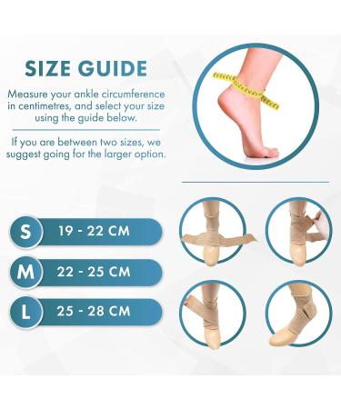 Actesso Ankle Support Sleeve with Strap - Ultimate Support for Weak Ankles, Sprains, and Sports Injuries - Men & Women - Left or Right - Beige (L) - Buy Online on GoSupps.com