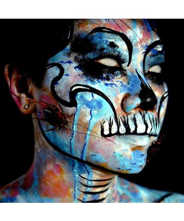 Mehron Makeup Liquid Face and Body Paint (1 oz) in BLACK - Professional Quality - Buy Online on GoSupps.com