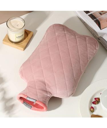 Samply 2L Hot Water Bottle with Cover - Hot/Cold Compress for Pain Relief, Menstrual Cramps - Pink - Buy Online on GoSupps.com