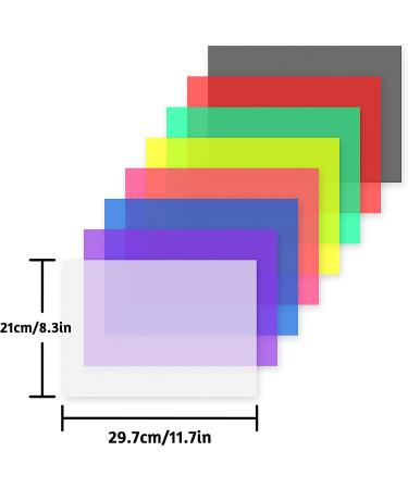 8pcs Color Correction Gel Light Filters for Photography Studio Flashlight - Premium Lighting Gels Sheet for LED Lights - Buy Online on GoSupps.com