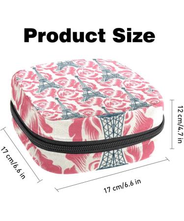 Shop Stylish Women's Binding-Up Bags | Parisian Eiffel Tower & Roses Pattern | Tampon Storage & Menstrual Bags - Zezenb cken - Buy Online on GoSupps.com