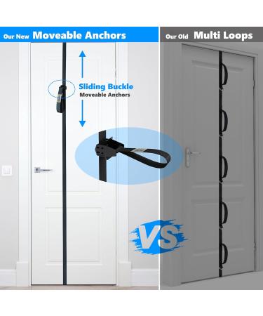 Caiman Door & Wall Moveable Anchor Straps for Resistance Bands | Adjustable Multi-Point Home Gym Attachment Fits 6-8 ft Doors - Buy Online on GoSupps.com