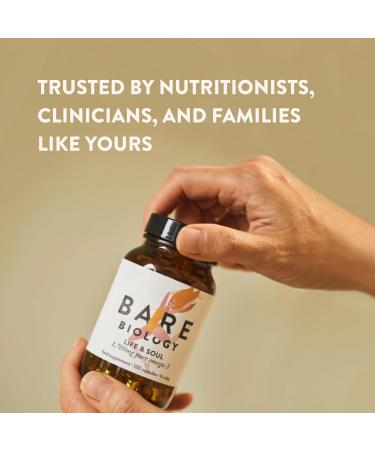 Bare Biology Life & Soul Super-Strength Omega 3 Fish Oil Mini Capsules - 120 Capsules - Sustainably Sourced for Body, Mind & Soul - Buy Online on GoSupps.com