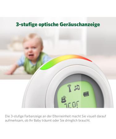Leapfrog LF80 BabyPhone Audio Monitor - Digital Baby Monitor with Temperature Sensor Night Light Voice Recording & Long Range - Ideal for International Shipping - Buy Online on GoSupps.com